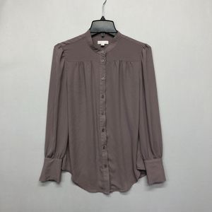 14th & Union Women Long Sleeve Button Up Shirt Blouse Size Small B210 -6